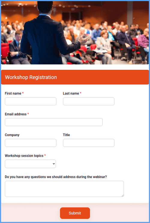 Formsite works well as association event software for creating and sending attendee surveys.