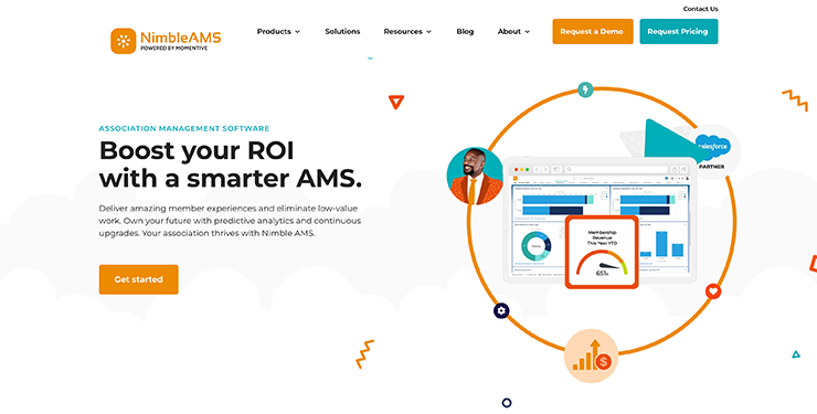 Association management software Nimble AMS's homepage