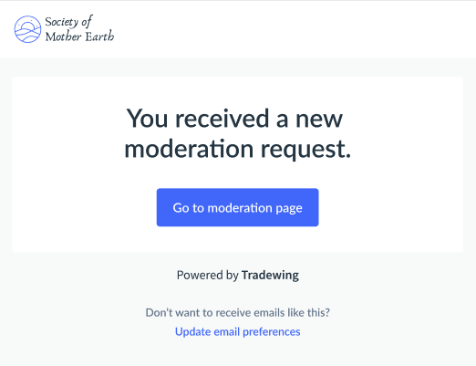 Tradewing Moderation Request